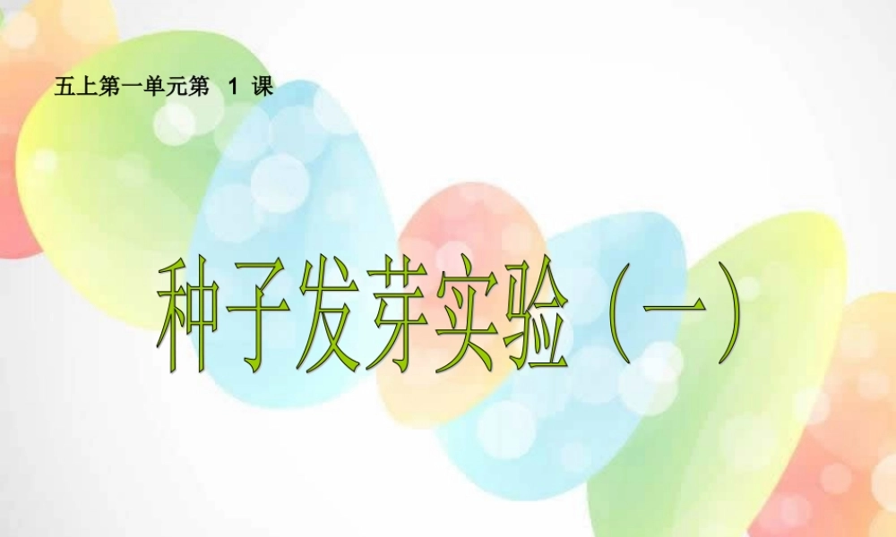 教科小学科学五上《1.1、种子发芽实验（一）》PPT课件(1)【加微信公众号 jiaoxuewuyou 九折优惠 qq 1119139686】.ppt