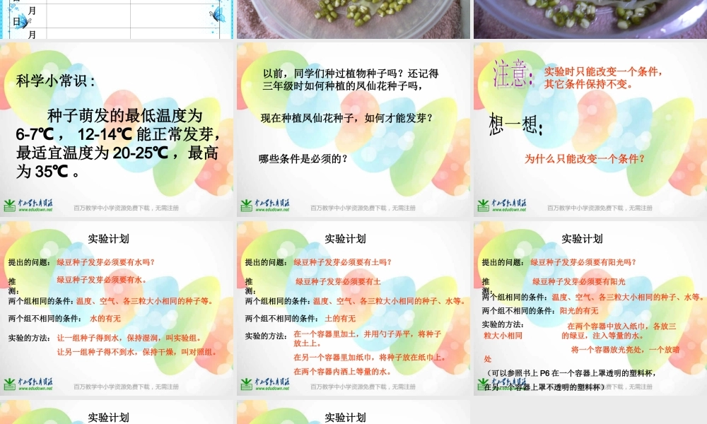 教科小学科学五上《1.2、种子发芽实验（二）》PPT课件(5)【加微信公众号 jiaoxuewuyou 九折优惠 qq 1119139686】.ppt