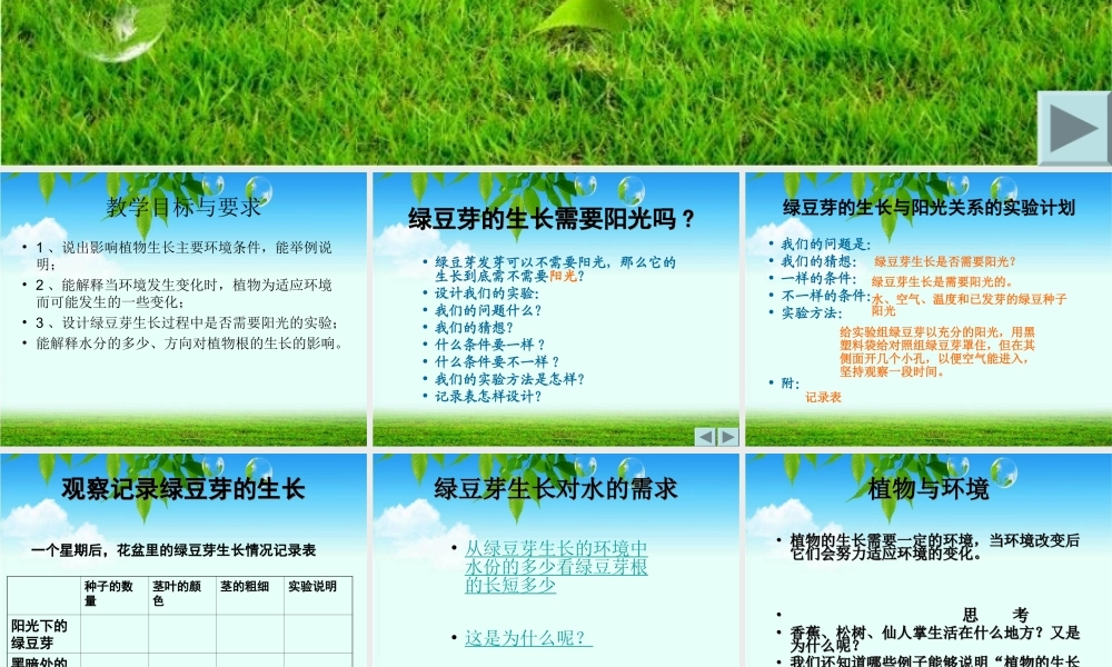 教科小学科学五上《1.3、观察绿豆芽的生长》PPT课件(5)【加微信公众号 jiaoxuewuyou 九折优惠 qq 1119139686】.ppt
