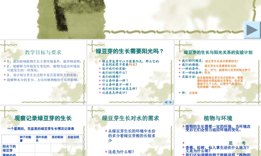 教科小学科学五上《1.3、观察绿豆芽的生长》PPT课件(9)【加微信公众号 jiaoxuewuyou 九折优惠 qq 1119139686】.ppt