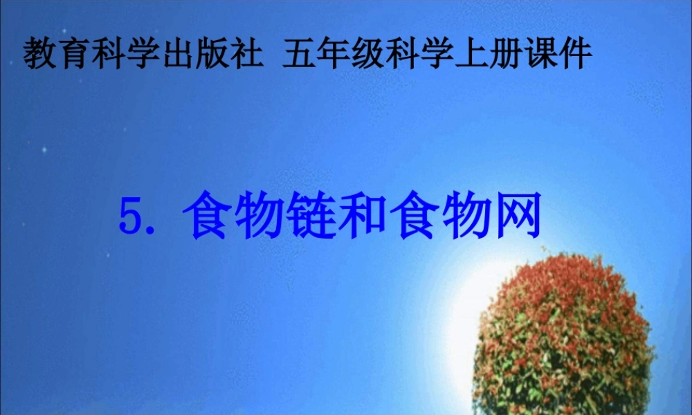 教科小学科学五上《1.5、食物链和食物网》PPT课件(5)【加微信公众号 jiaoxuewuyou 九折优惠 qq 1119139686】.ppt