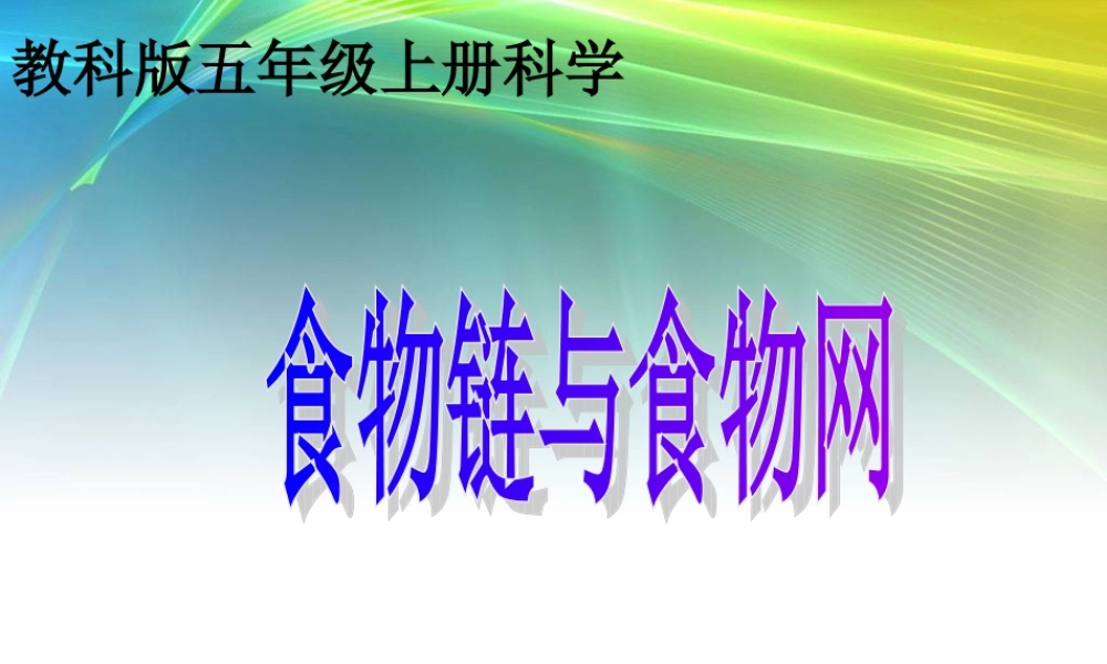 教科小学科学五上《1.5、食物链和食物网》PPT课件(11)【加微信公众号 jiaoxuewuyou 九折优惠 qq 1119139686】.ppt