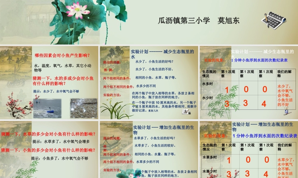 教科小学科学五上《1.7、改变生态瓶》PPT课件(1)【加微信公众号 jiaoxuewuyou 九折优惠 qq 1119139686】.ppt