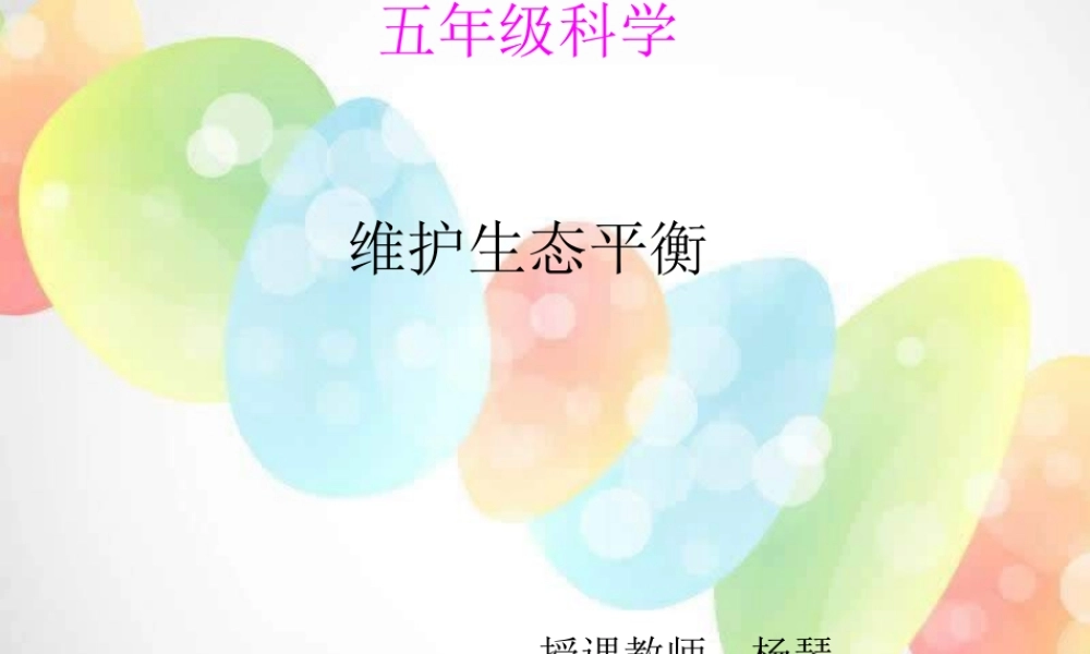 教科小学科学五上《1.8、维护生态平衡》PPT课件(10)【加微信公众号 jiaoxuewuyou 九折优惠 qq 1119139686】.ppt