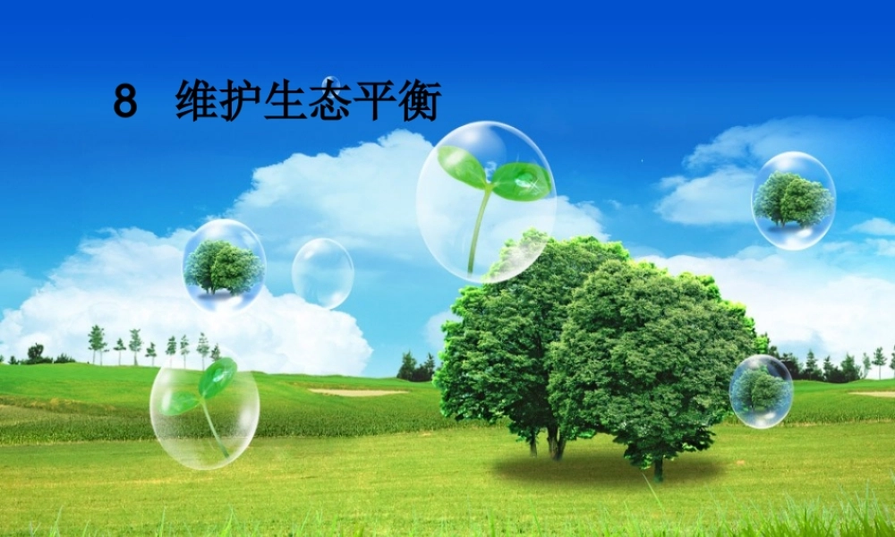 教科小学科学五上《1.8、维护生态平衡》PPT课件(13)【加微信公众号 jiaoxuewuyou 九折优惠 qq 1119139686】.ppt