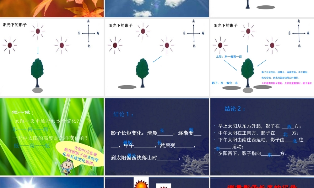 教科小学科学五上《2.2、阳光下的影子》PPT课件(4)【加微信公众号 jiaoxuewuyou 九折优惠 qq 1119139686】.ppt