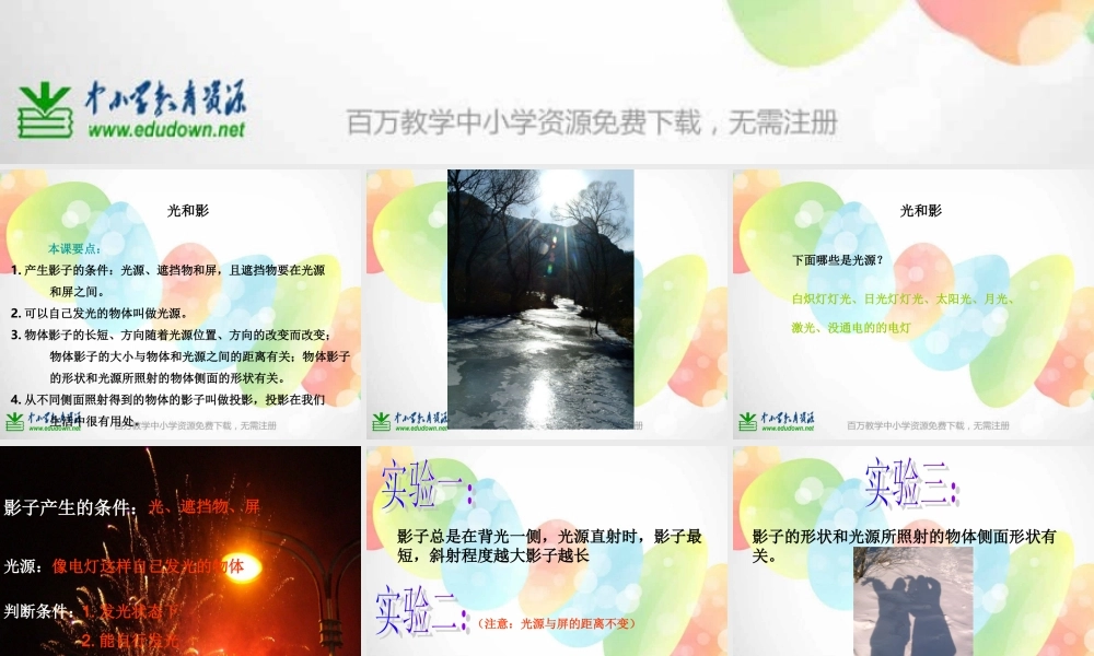 教科小学科学五上《2.1、光和影》PPT课件(13)【加微信公众号 jiaoxuewuyou 九折优惠 qq 1119139686】.ppt