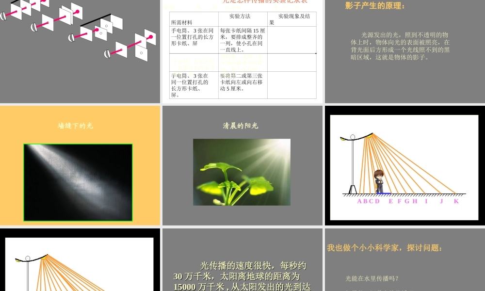 教科小学科学五上《2.3、光是怎样传播的》PPT课件(7)【加微信公众号 jiaoxuewuyou 九折优惠 qq 1119139686】.ppt