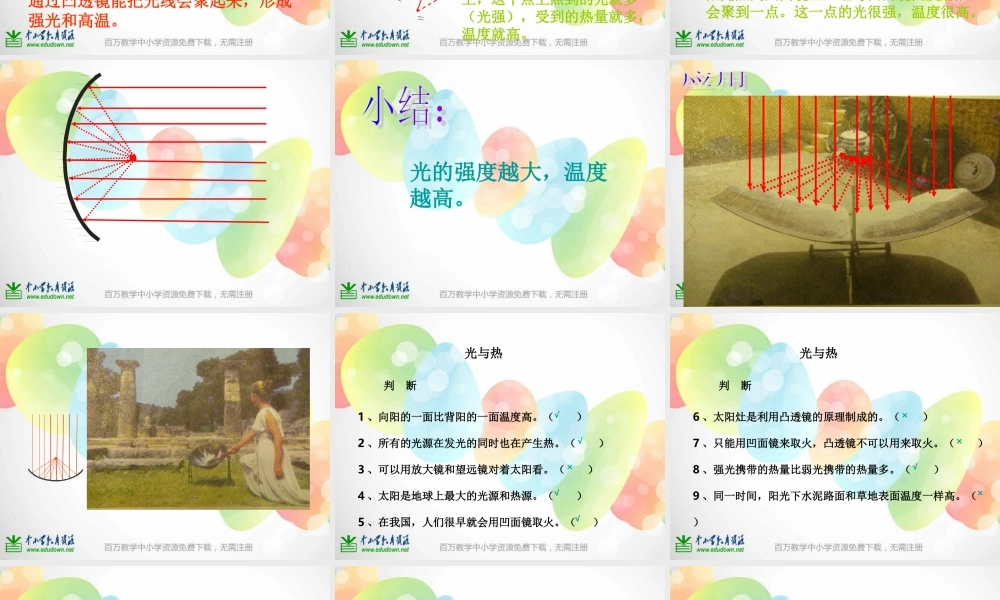 教科小学科学五上《2.5、光与热》PPT课件(2)【加微信公众号 jiaoxuewuyou 九折优惠 qq 1119139686】.ppt