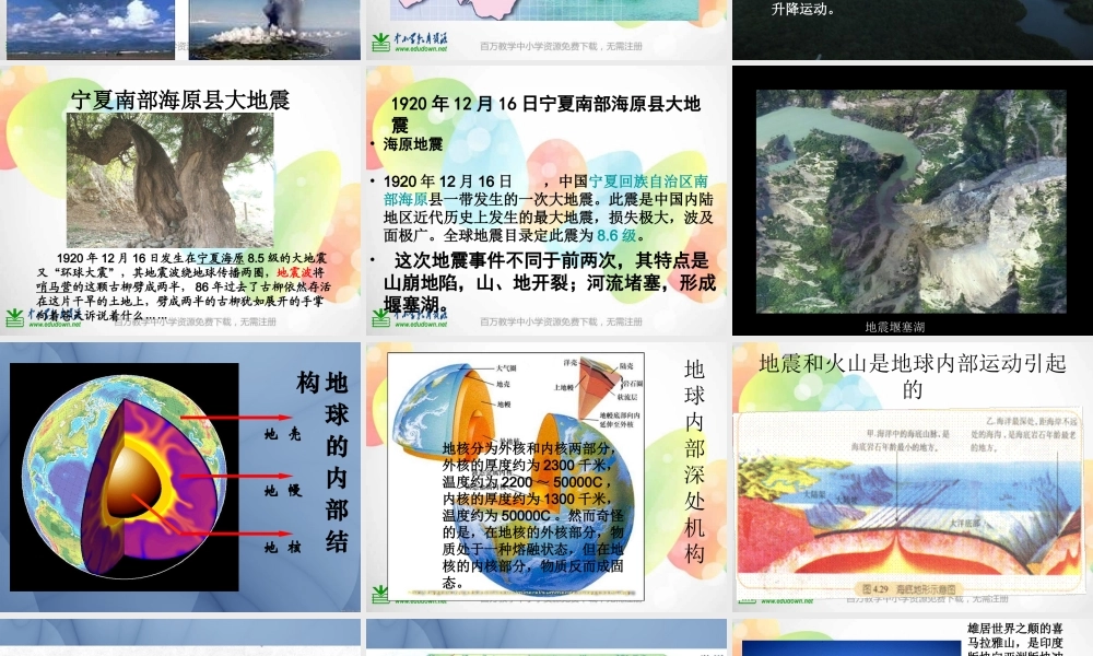 教科小学科学五上《3.2、地球内部运动引起的地形变化》PPT课件(6)【加微信公众号 jiaoxuewuyou 九折优惠 qq 1119139686】.ppt