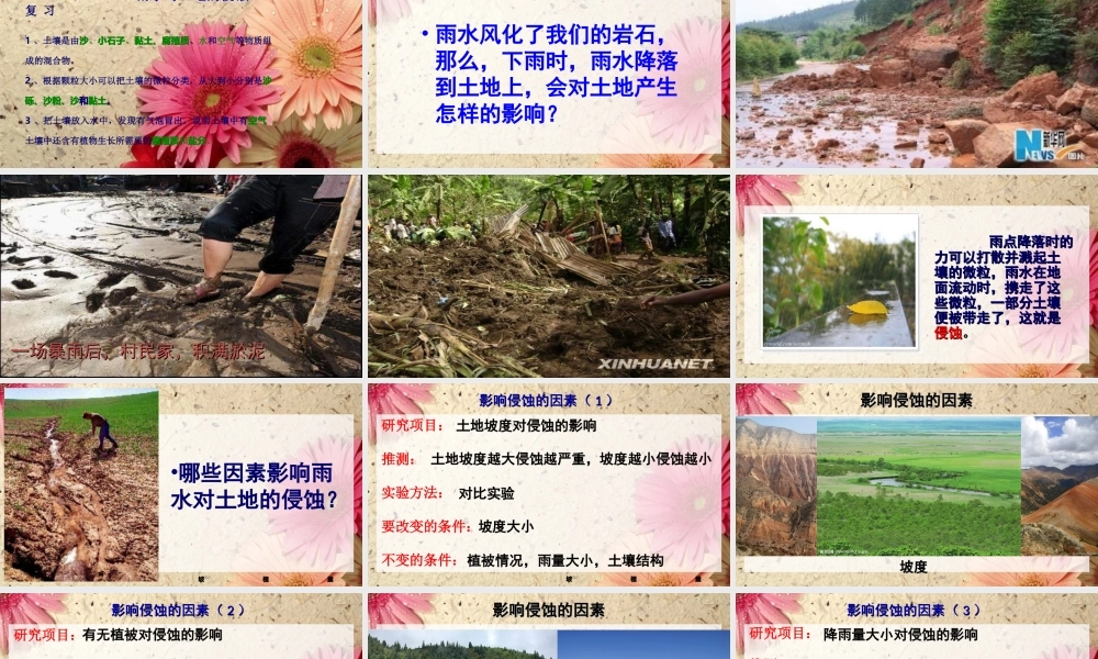 教科小学科学五上《3.5、雨水对土地的侵蚀》PPT课件(3)【加微信公众号 jiaoxuewuyou 九折优惠 qq 1119139686】.ppt