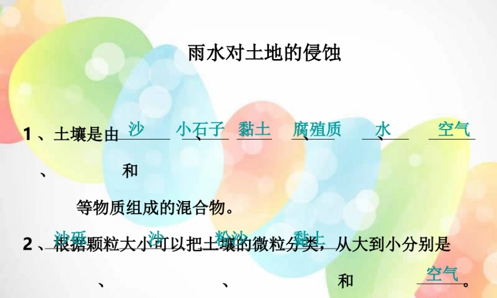 教科小学科学五上《3.5、雨水对土地的侵蚀》PPT课件(5)【加微信公众号 jiaoxuewuyou 九折优惠 qq 1119139686】.ppt