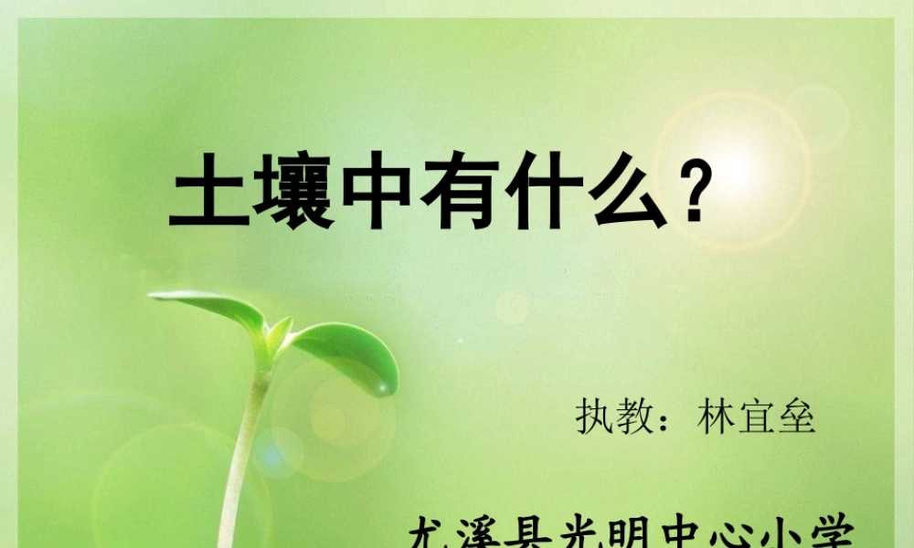 教科小学科学五上《3.4、土壤中有什么》PPT课件(4)【加微信公众号 jiaoxuewuyou 九折优惠 qq 1119139686】.ppt