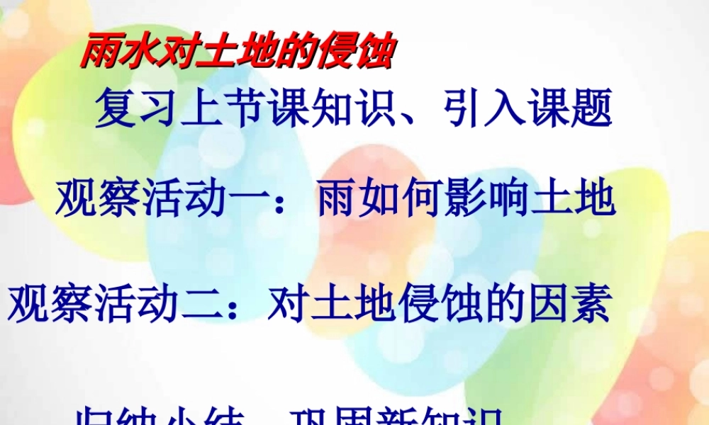 教科小学科学五上《3.5、雨水对土地的侵蚀》PPT课件(7)【加微信公众号 jiaoxuewuyou 九折优惠 qq 1119139686】.ppt