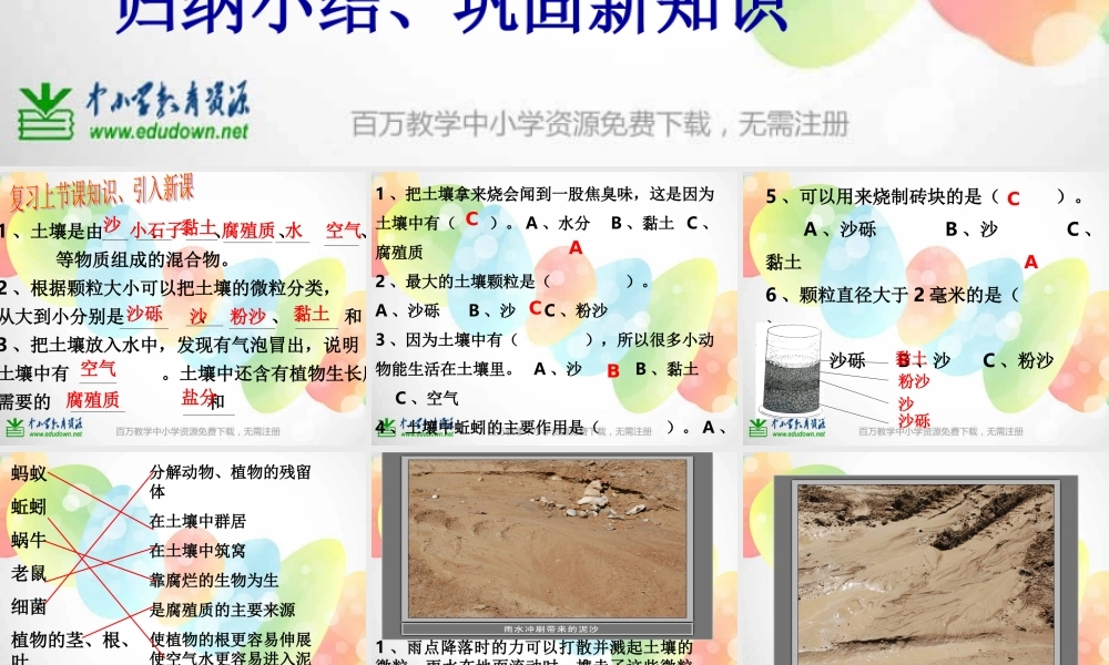 教科小学科学五上《3.5、雨水对土地的侵蚀》PPT课件(7)【加微信公众号 jiaoxuewuyou 九折优惠 qq 1119139686】.ppt