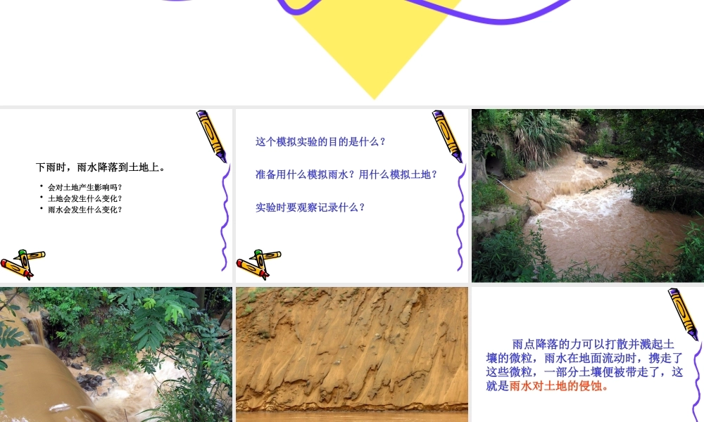 教科小学科学五上《3.5、雨水对土地的侵蚀》PPT课件(1)【加微信公众号 jiaoxuewuyou 九折优惠 qq 1119139686】.ppt