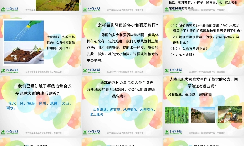 教科小学科学五上《3.8、减少对土地的侵蚀》PPT课件(3)【加微信公众号 jiaoxuewuyou 九折优惠 qq 1119139686】.ppt