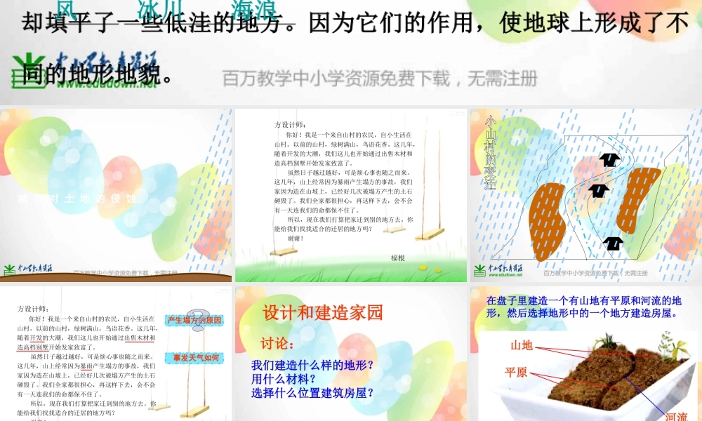 教科小学科学五上《3.8、减少对土地的侵蚀》PPT课件(4)【加微信公众号 jiaoxuewuyou 九折优惠 qq 1119139686】.ppt