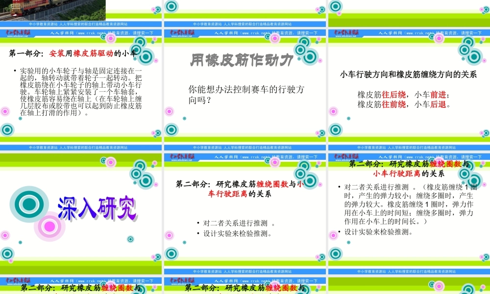 教科小学科学五上《4.2、用橡皮筋作动力》PPT课件(2)【加微信公众号 jiaoxuewuyou 九折优惠 qq 1119139686】.ppt