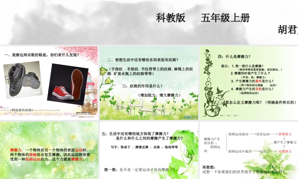 教科小学科学五上《4.5、运动与摩擦力》PPT课件(8)【加微信公众号 jiaoxuewuyou 九折优惠 qq 1119139686】.ppt