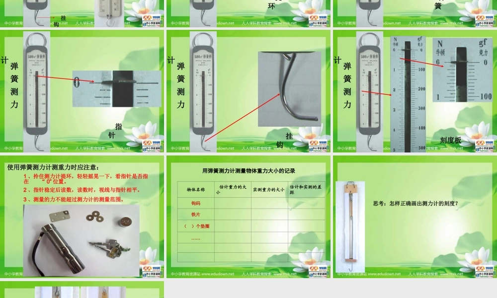 教科小学科学五上《4.4、测量力的大小》PPT课件(2)【加微信公众号 jiaoxuewuyou 九折优惠 qq 1119139686】.ppt