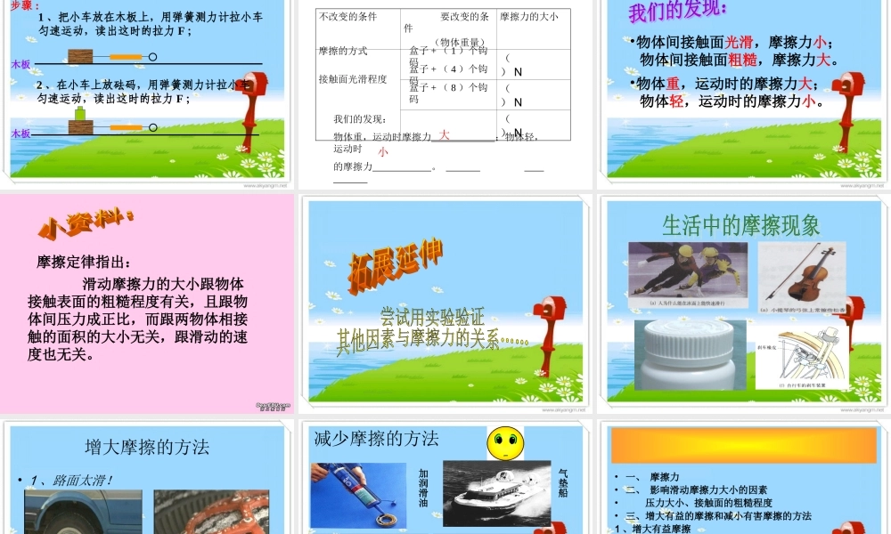 教科小学科学五上《4.5、运动与摩擦力》PPT课件(10)【加微信公众号 jiaoxuewuyou 九折优惠 qq 1119139686】.ppt