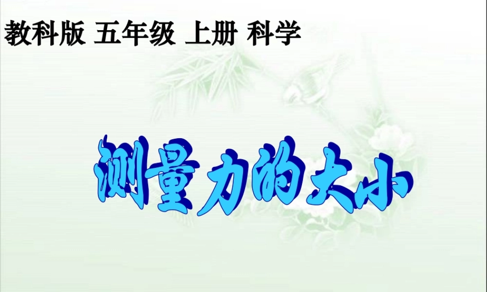 教科小学科学五上《4.4、测量力的大小》PPT课件(5)【加微信公众号 jiaoxuewuyou 九折优惠 qq 1119139686】.ppt