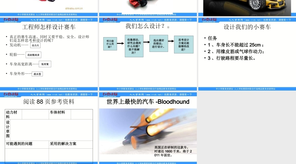 教科小学科学五上《4.8、设计制作小赛车》PPT课件(2)【加微信公众号 jiaoxuewuyou 九折优惠 qq 1119139686】.ppt