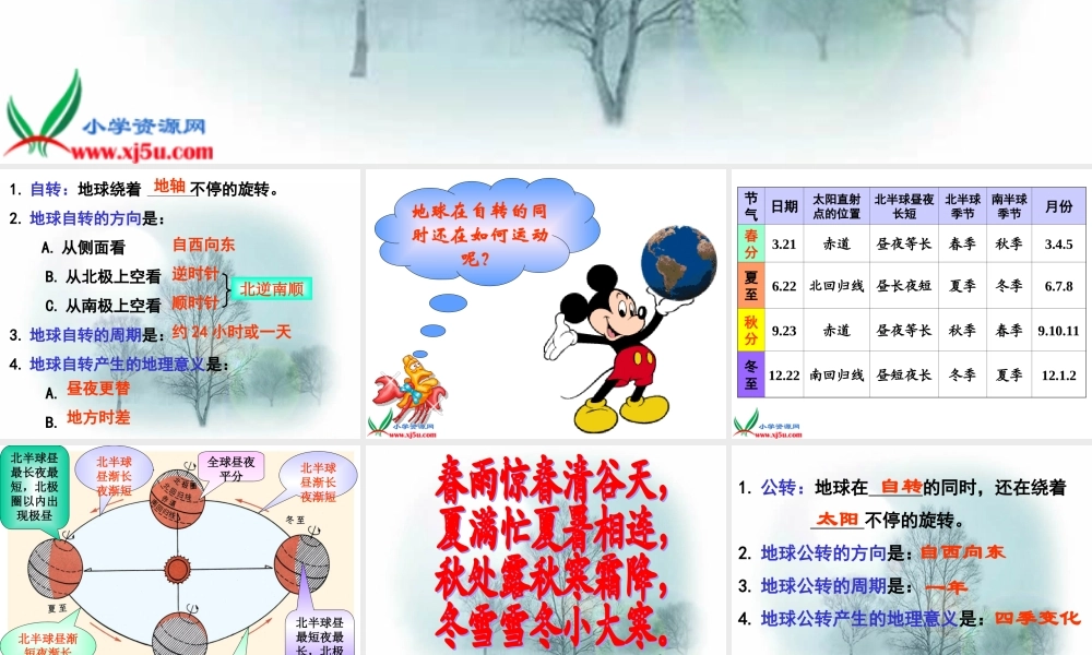 教科小学科学五下《4.6、地球会公转吗》PPT课件(2)【加微信公众号 jiaoxuewuyou 九折优惠 qq 1119139686】.ppt