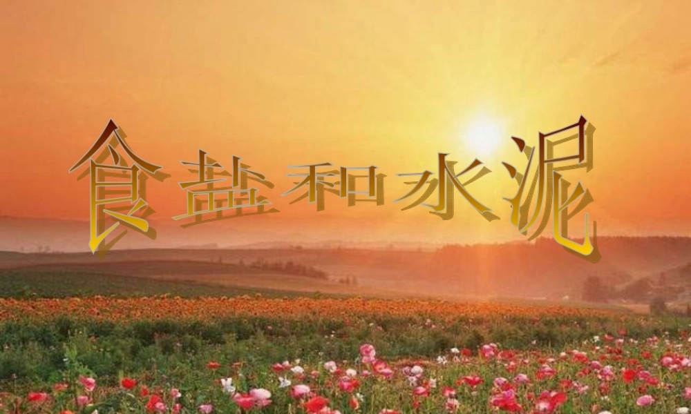 青岛小学科学六上《6、食盐和水泥》PPT课件 (1)【加微信公众号 jiaoxuewuyou 九折优惠 qq 1119139686】.ppt