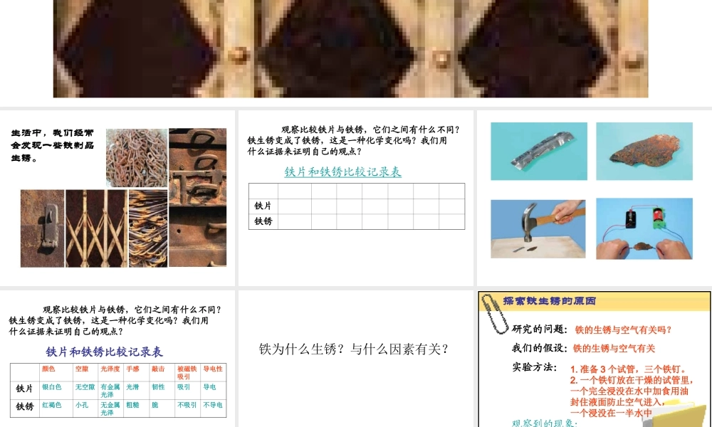 青岛小学科学六上《7、铁生锈》PPT课件 (6)【加微信公众号 jiaoxuewuyou 九折优惠 qq 1119139686】.ppt