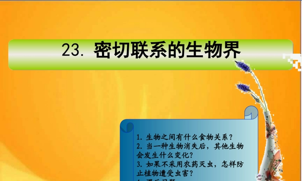 青岛小学科学六上《23、密切联系的生物界》PPT课件 (7)【加微信公众号 jiaoxuewuyou 九折优惠 qq 1119139686】.ppt