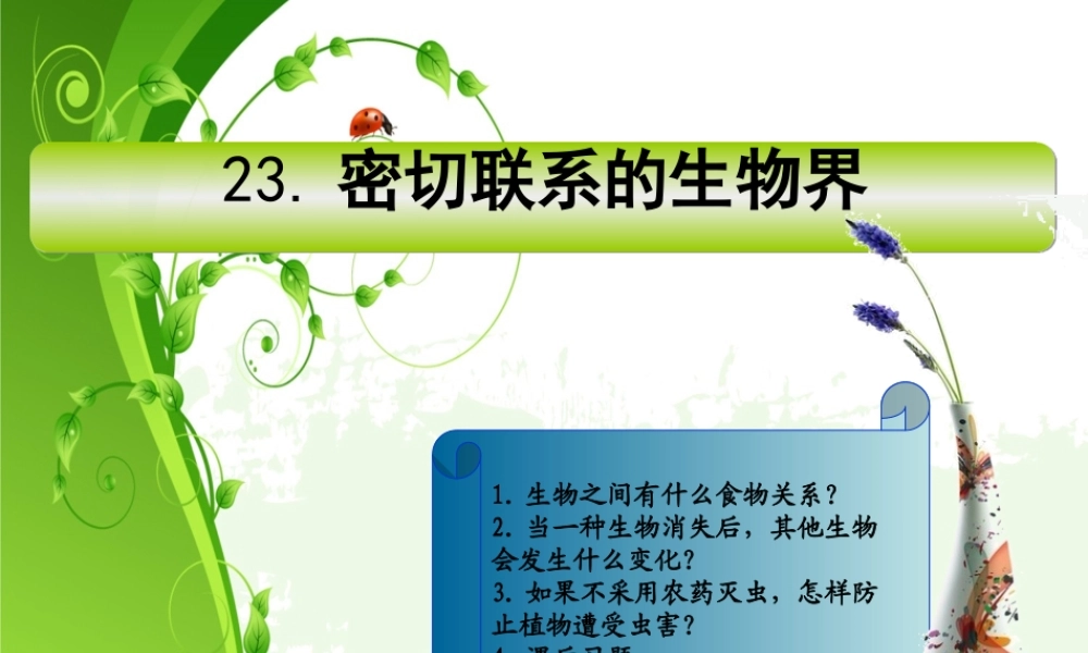 青岛小学科学六上《23、密切联系的生物界》PPT课件 (16)【加微信公众号 jiaoxuewuyou 九折优惠 qq 1119139686】.ppt