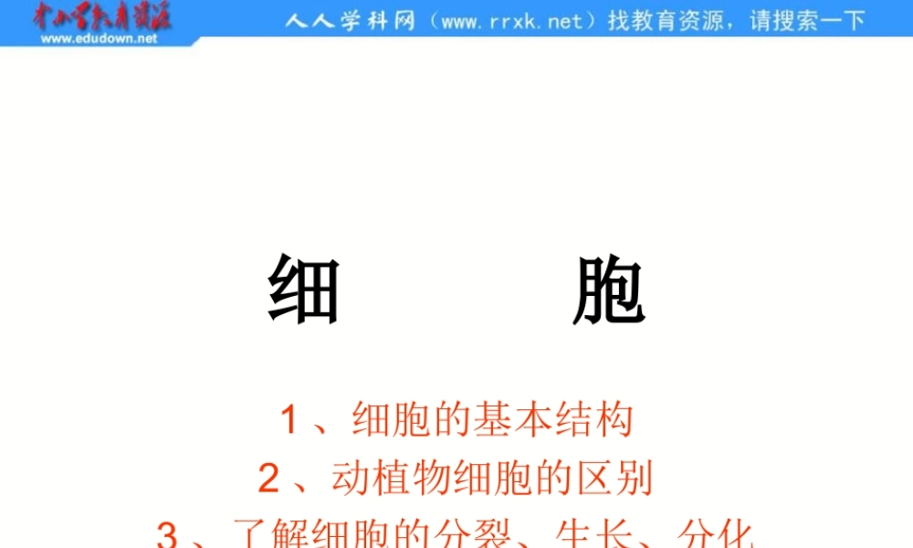 青岛小学科学六下《1. 细胞》PPT课件 (2)【加微信公众号 jiaoxuewuyou 九折优惠 qq 1119139686】.ppt