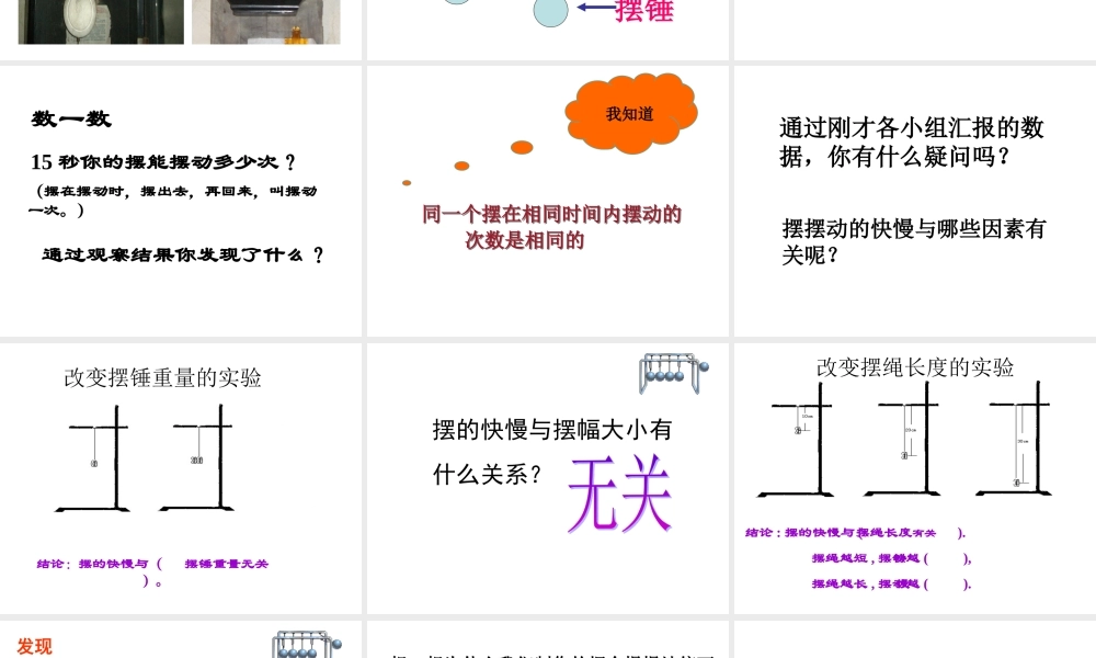 青岛小学科学六下《6、摆的秘密》PPT课件 (5)【加微信公众号 jiaoxuewuyou 九折优惠 qq 1119139686】.ppt
