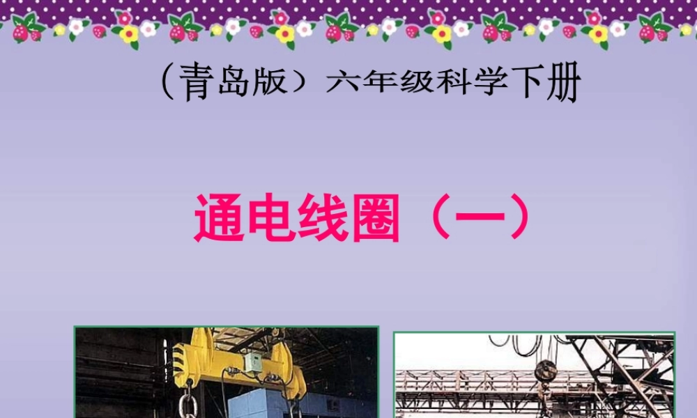青岛小学科学六下《8、通电的线圈（一）》PPT课件 (1)【加微信公众号 jiaoxuewuyou 九折优惠 qq 1119139686】.ppt