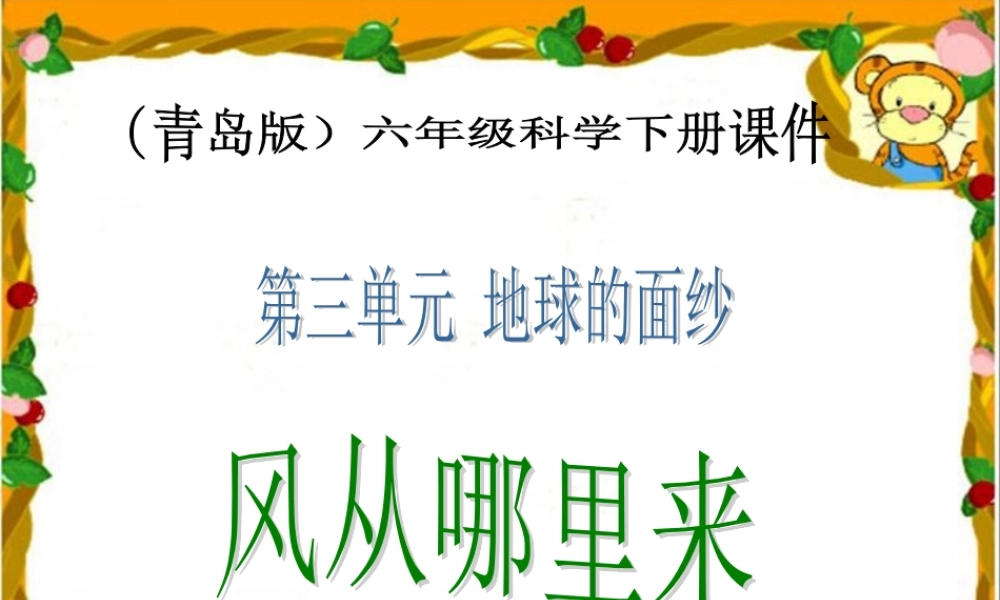 青岛小学科学六下《13、风从哪里来》PPT课件 (3)【加微信公众号 jiaoxuewuyou 九折优惠 qq 1119139686】.ppt