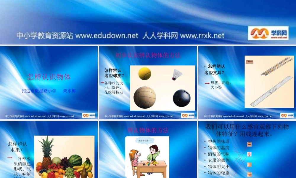 青岛小学科学三上《4 怎样认识物体》PPT课件 (4)【加微信公众号 jiaoxuewuyou 九折优惠 qq 1119139686】.ppt