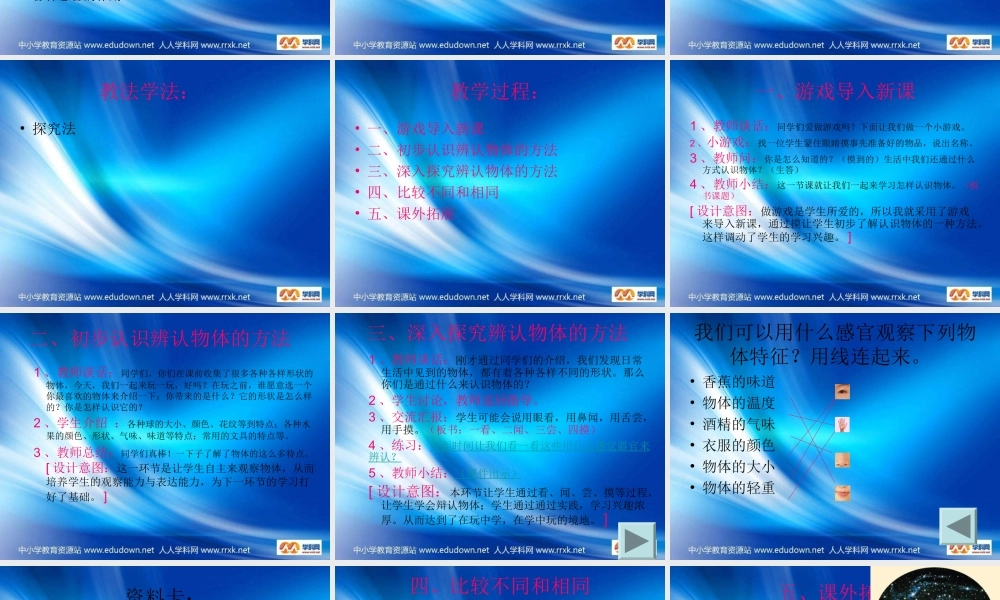 青岛小学科学三上《4 怎样认识物体》PPT课件 (2)【加微信公众号 jiaoxuewuyou 九折优惠 qq 1119139686】.ppt