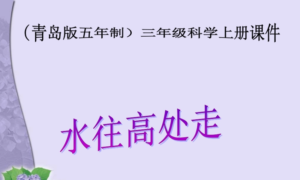青岛小学科学三上《18 水往高处走》PPT课件 (3)【加微信公众号 jiaoxuewuyou 九折优惠 qq 1119139686】.ppt