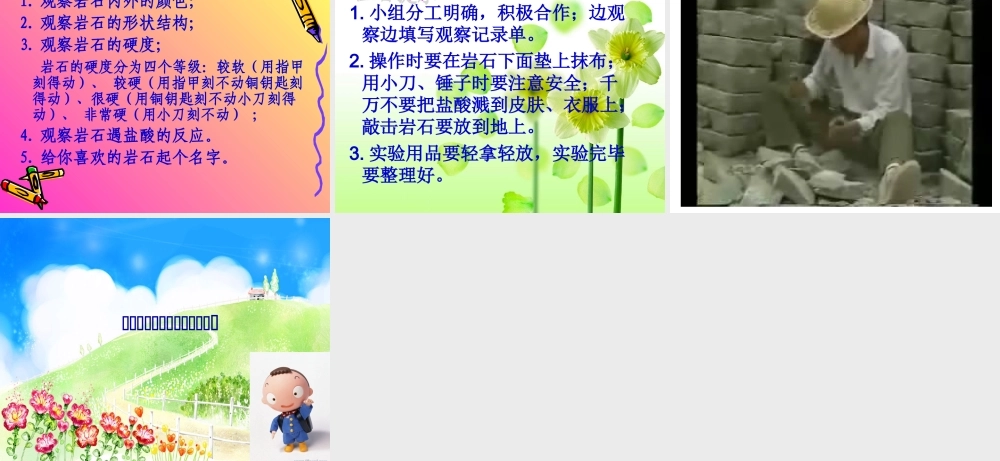 青岛小学科学三下《13 认识岩石》PPT课件 (1)【加微信公众号 jiaoxuewuyou 九折优惠 qq 1119139686】.ppt