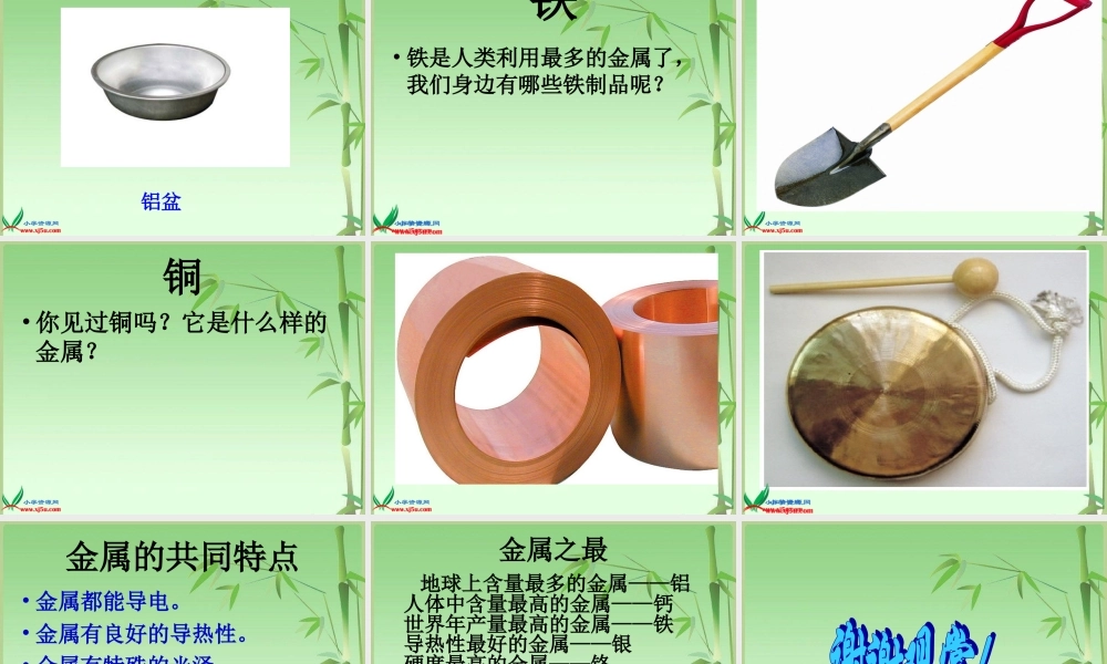 青岛小学科学四上《11 金属》PPT课件 (2)【加微信公众号 jiaoxuewuyou 九折优惠 qq 1119139686】.ppt
