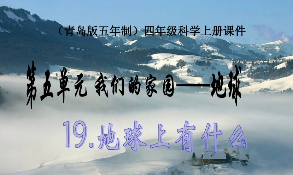 青岛小学科学四上《19 地球上有什么》PPT课件【加微信公众号 jiaoxuewuyou 九折优惠 qq 1119139686】.ppt