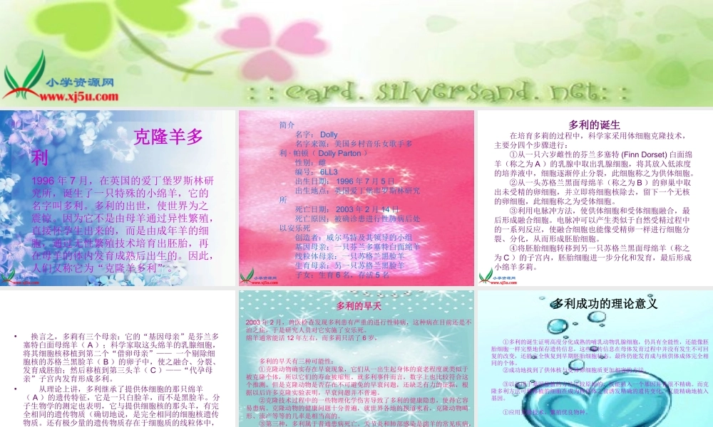 首师大小学科学六下《16.克隆技术》PPT课件(1)【加微信公众号 jiaoxuewuyou 九折优惠qq 1119139686】.ppt