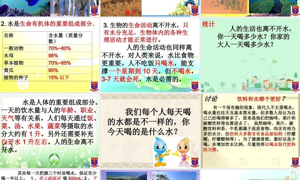 首师大小学科学三上《11.水和生命》PPT课件【加微信公众号 jiaoxuewuyou 九折优惠qq 1119139686】.ppt