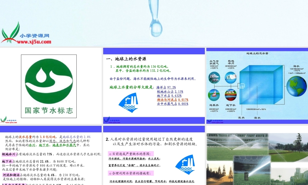 首师大小学科学三下《4.保护水资源》PPT课件(7)【加微信公众号 jiaoxuewuyou 九折优惠qq 1119139686】.ppt