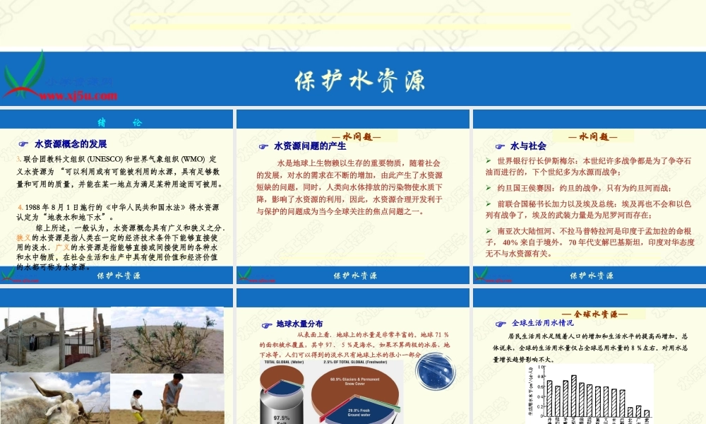 首师大小学科学三下《4.保护水资源》PPT课件(2)【加微信公众号 jiaoxuewuyou 九折优惠qq 1119139686】.PPT