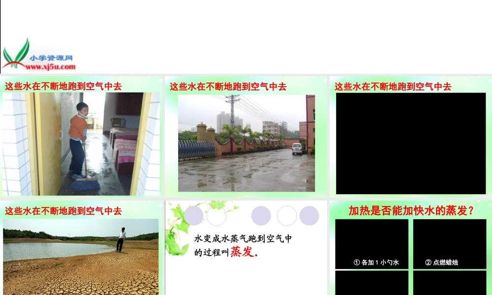 首师大小学科学五上《1.水到哪里去了》PPT课件(3)【加微信公众号 jiaoxuewuyou 九折优惠qq 1119139686】.ppt