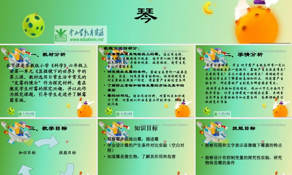 苏教小学科学六上《1.3．馒头发霉了》PPT课件(8)【加微信公众号 jiaoxuewuyou 九折优惠qq 1119139686】.ppt