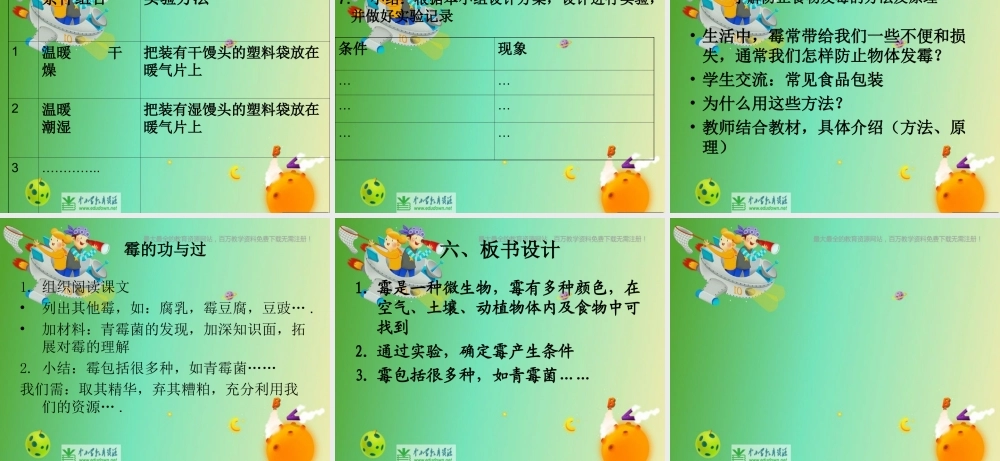 苏教小学科学六上《1.3．馒头发霉了》PPT课件(8)【加微信公众号 jiaoxuewuyou 九折优惠qq 1119139686】.ppt